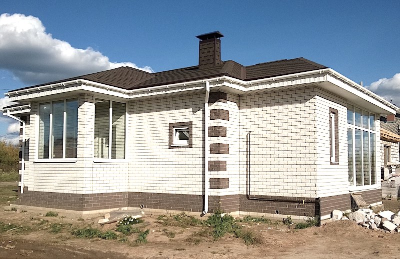 Neubau Bungalow mit Klinkerfassade